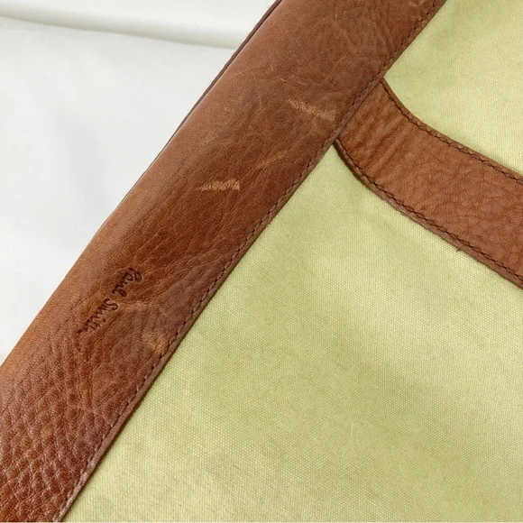 Paul Smith Tan and Brown Canvas Tote Bag - Picture 8 of 13